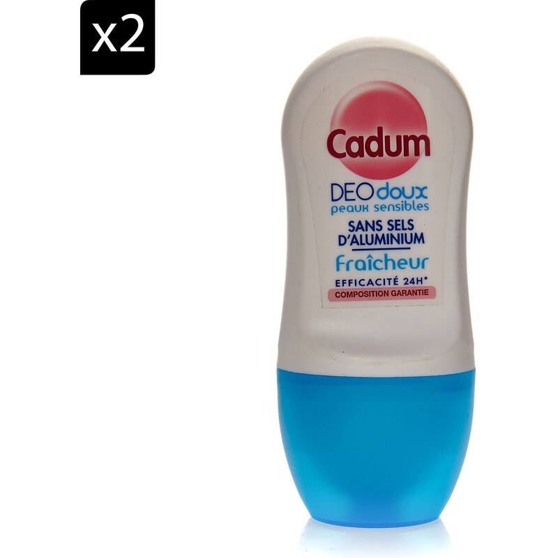 Cadum Lot de 2 déodorants Peaux sensibles - 50 ml
