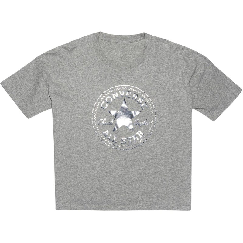 Converse T-shirt - gris clair