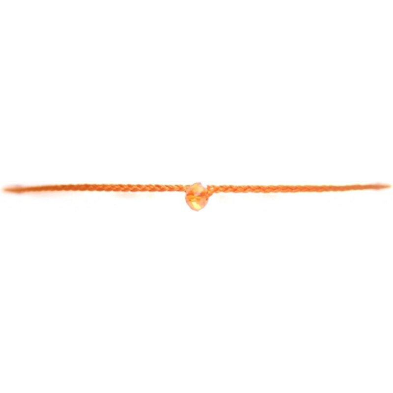 Marc Labat Bracelet cordon tressé - orange