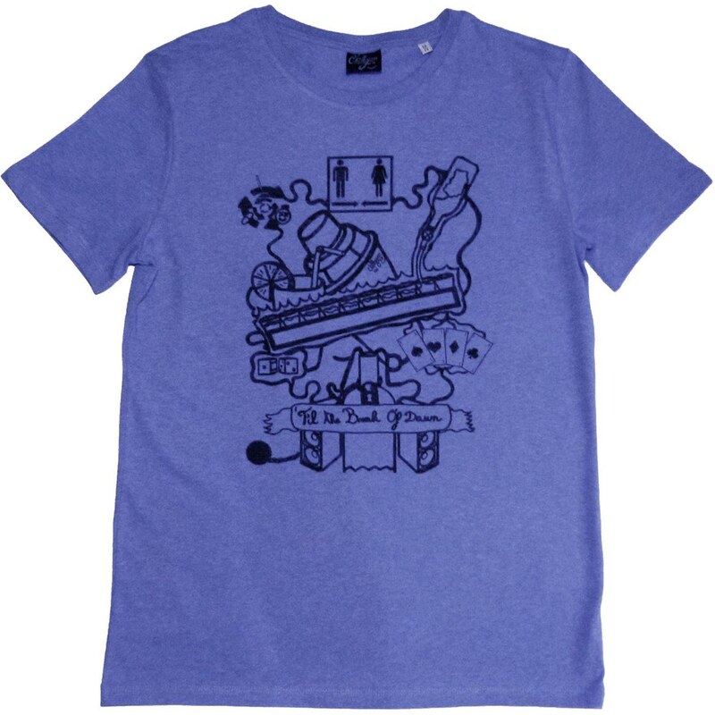 Chillgreen T-shirt Coton Til The Break - bleu