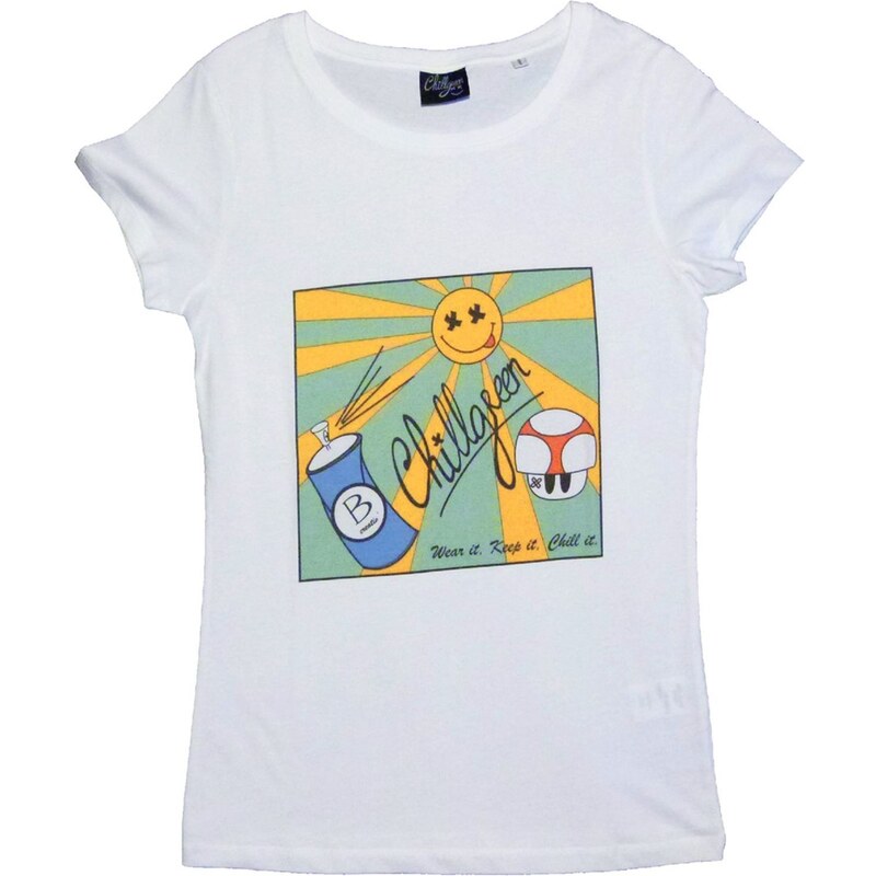 Chillgreen T-shirt Coton High Sunset - blanc