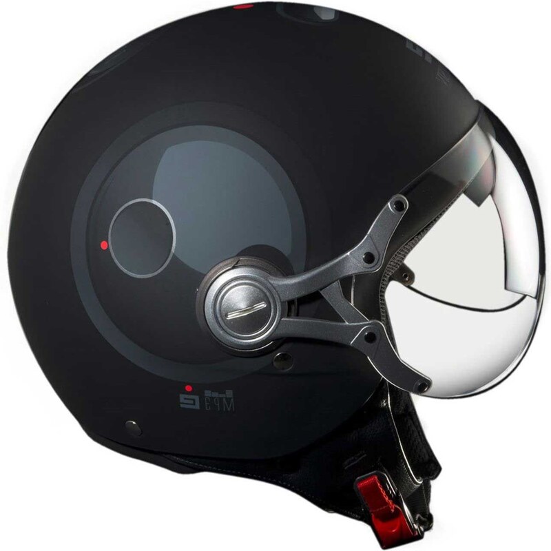 Exklusiv Design MP3 Freeway - Casque moto jet - noir