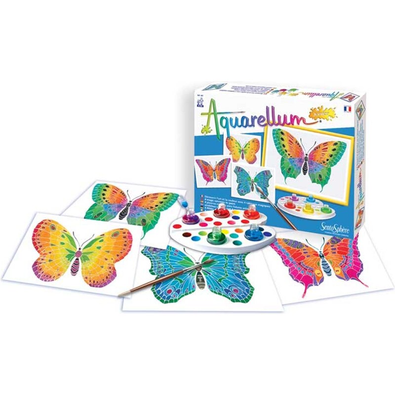 Sentosphere Aquarellum papillon - Tableaux à peindre - multicolore