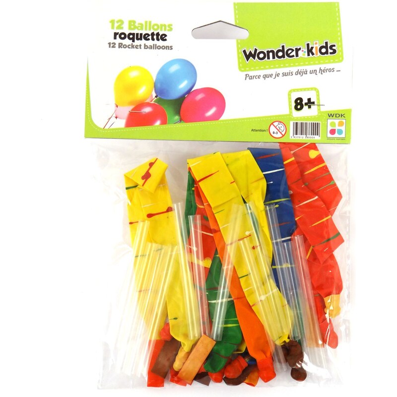 Wonderkids 12 Ballons Roquette - multicolore