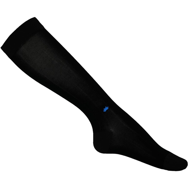 Dagobear Paire de chaussettes noires avec couronne bleue - Chaussettes - noir