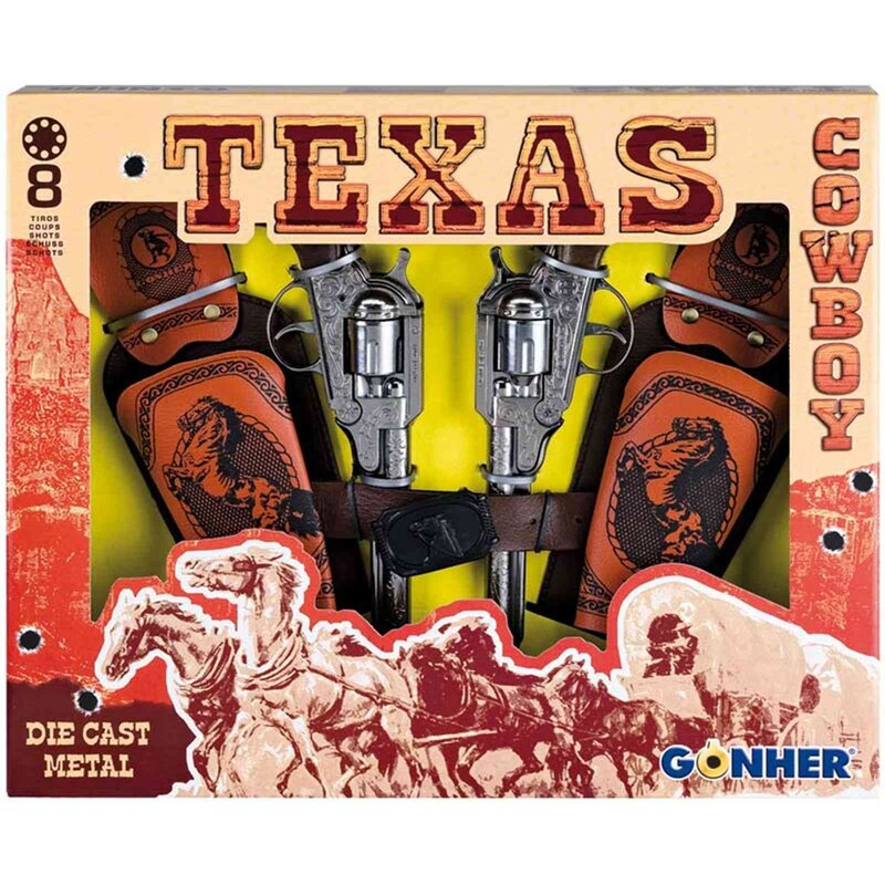 Gonher Coffret Texas - Lot de 2 pistolets - multicolore