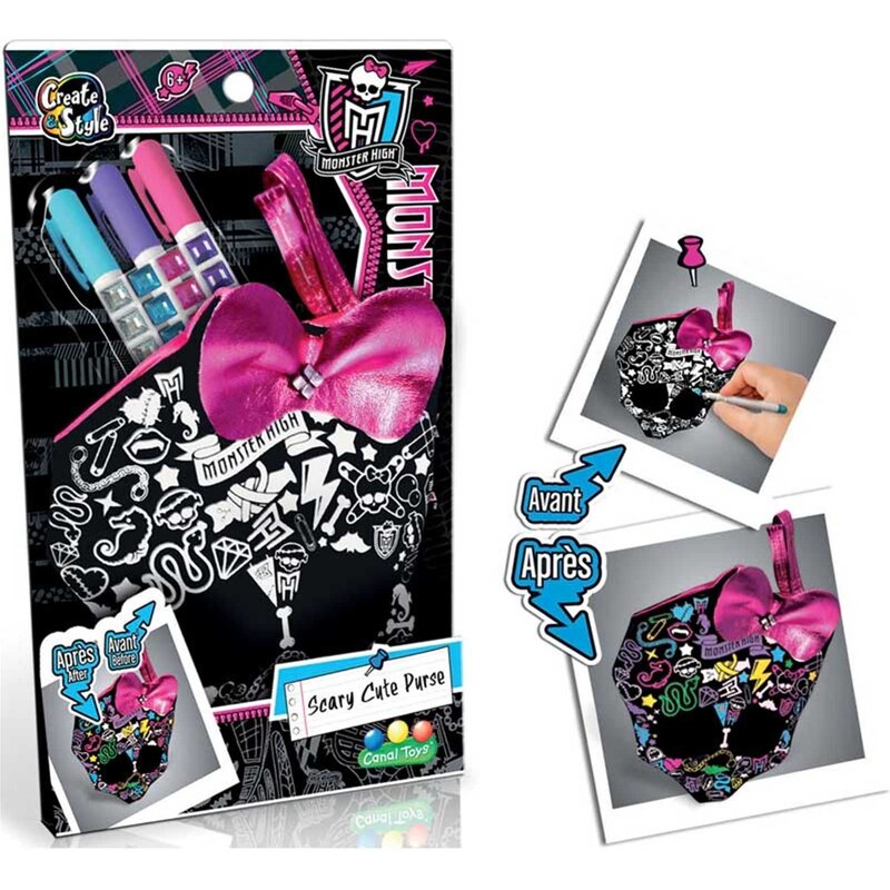 Canal Toys Monster High - Porte monnaie à colorier - multicolore