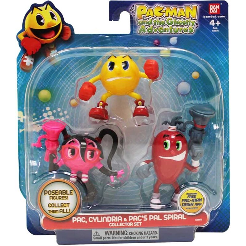 Bandai Pacman Artic - Paquet de 3 figurines Pacman - multicolore