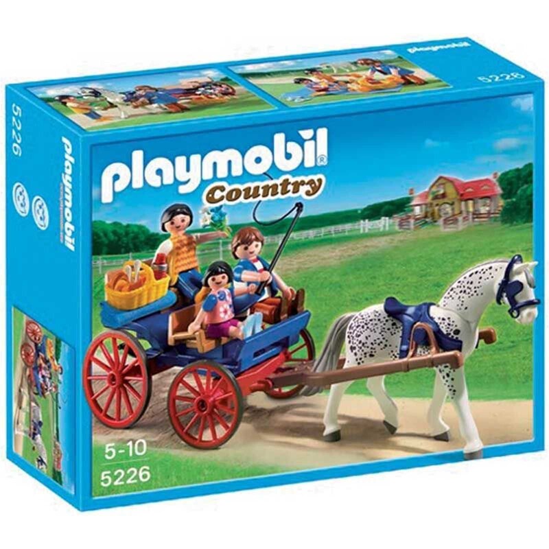 Playmobil Country - Caleche avec famille - multicolore
