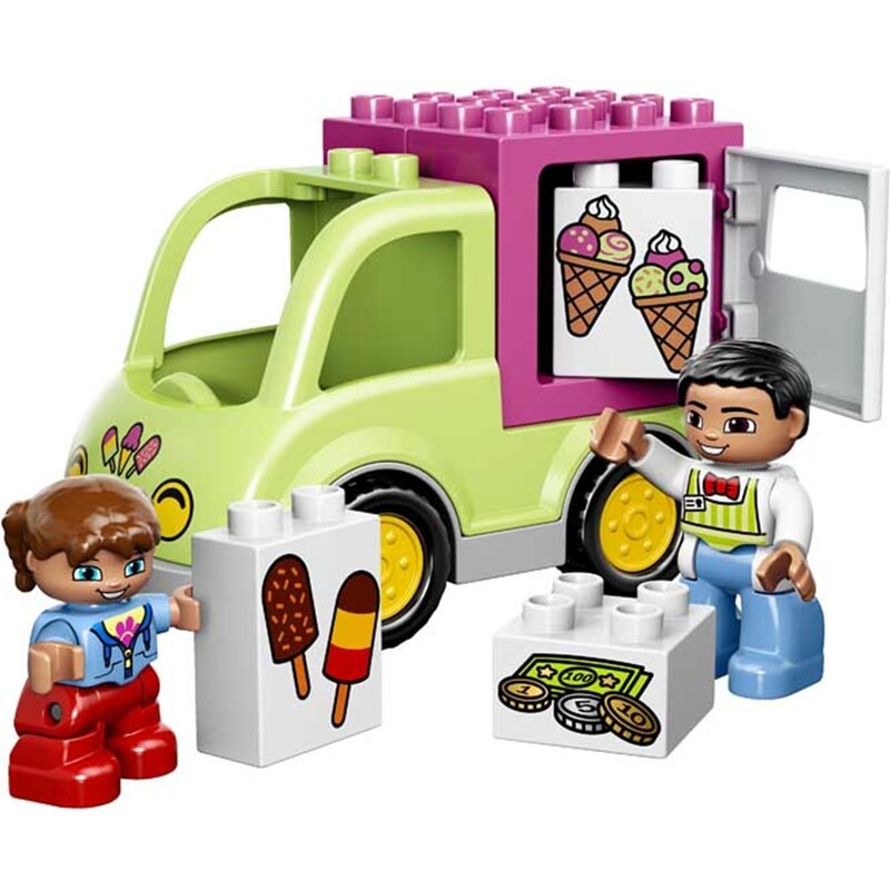 LEGO Duplo La camionnette de glaces Duplo - Jeu de construction - multicolore