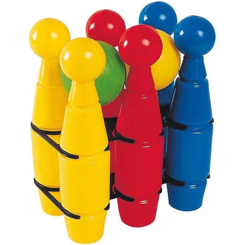 Androni Giocattoli Lot de 6 quilles de bowling - multicolore