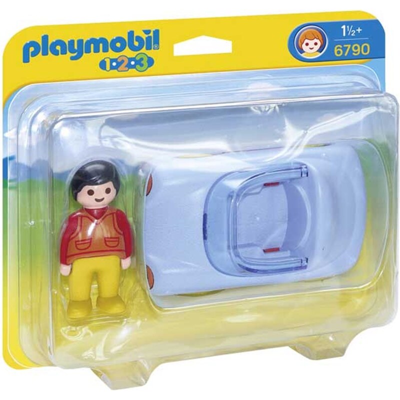 Playmobil 1.2.3 - Voiture cabriolet - multicolore