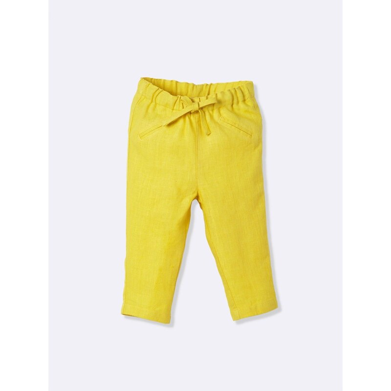 Cyrillus Pantalon en lin - jaune
