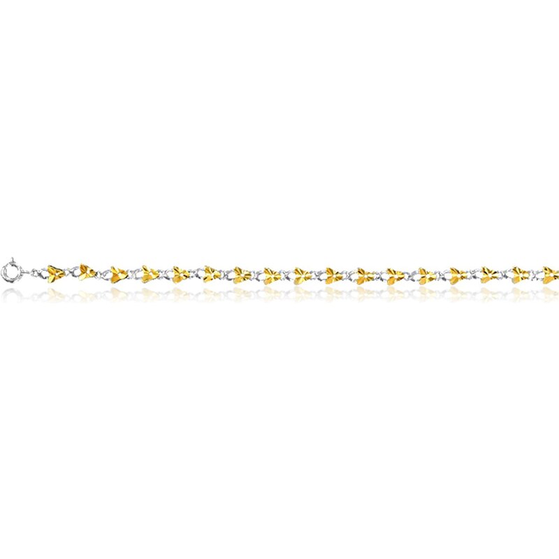 Cleor Bracelet en argent - jaune