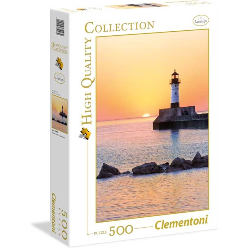 Clementoni Coucher de soleil au phare - Puzzle 500 pièces - multicolore