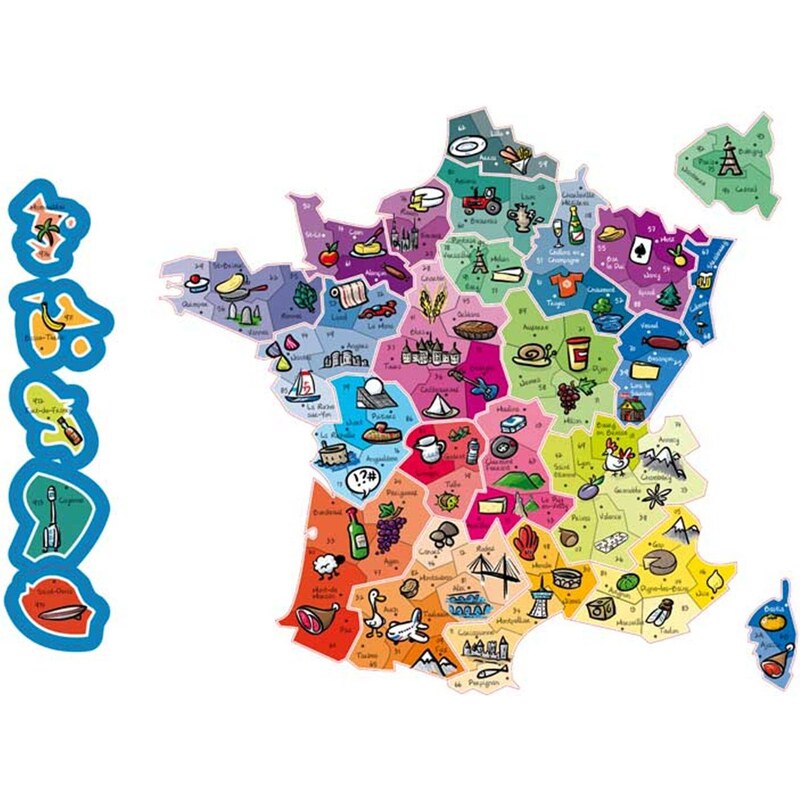 Carte de France magnétique Jeujura
