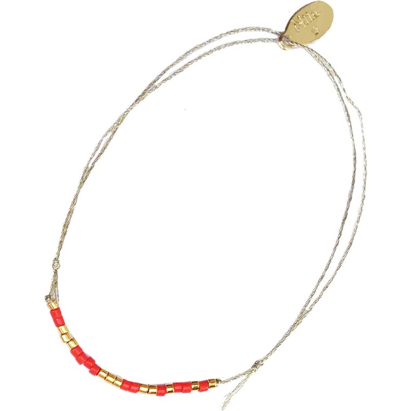 Nilaï Miyuki - Bracelet en plaqué or - rouge