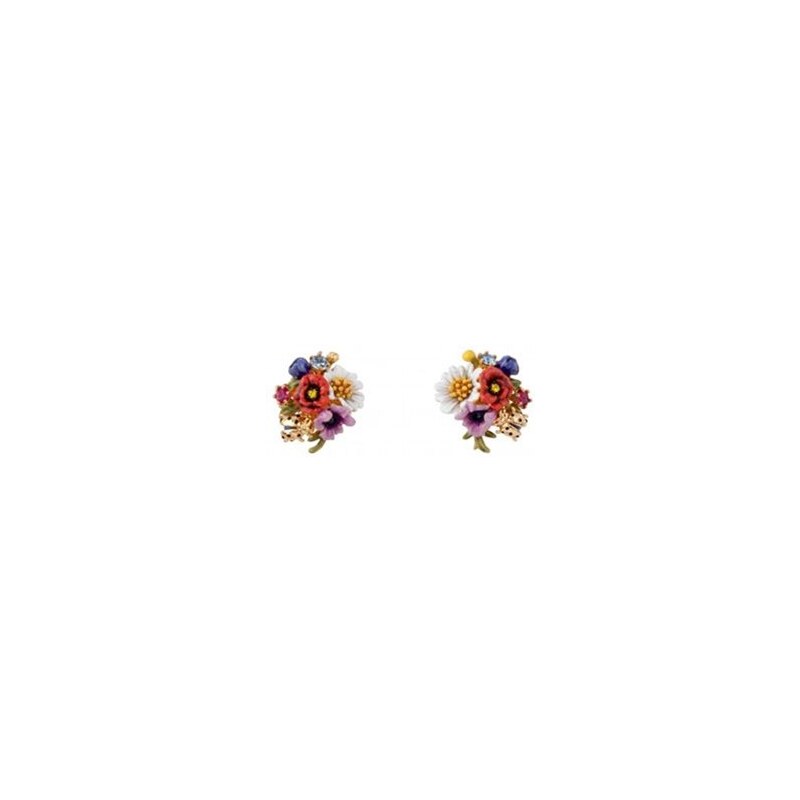 Les Néréides Floraisons sauvages - Boucles d'oreilles - multicolore