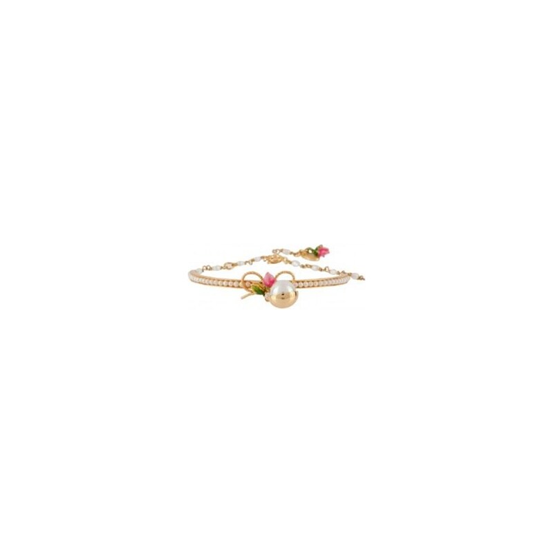Les Néréides Symbole d'amour - Bracelet jonc - rose