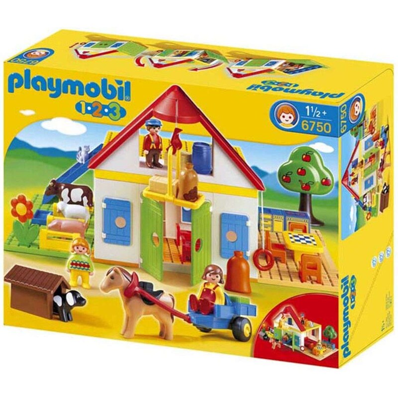 Playmobil 123 - Coffret grande ferme - multicolore