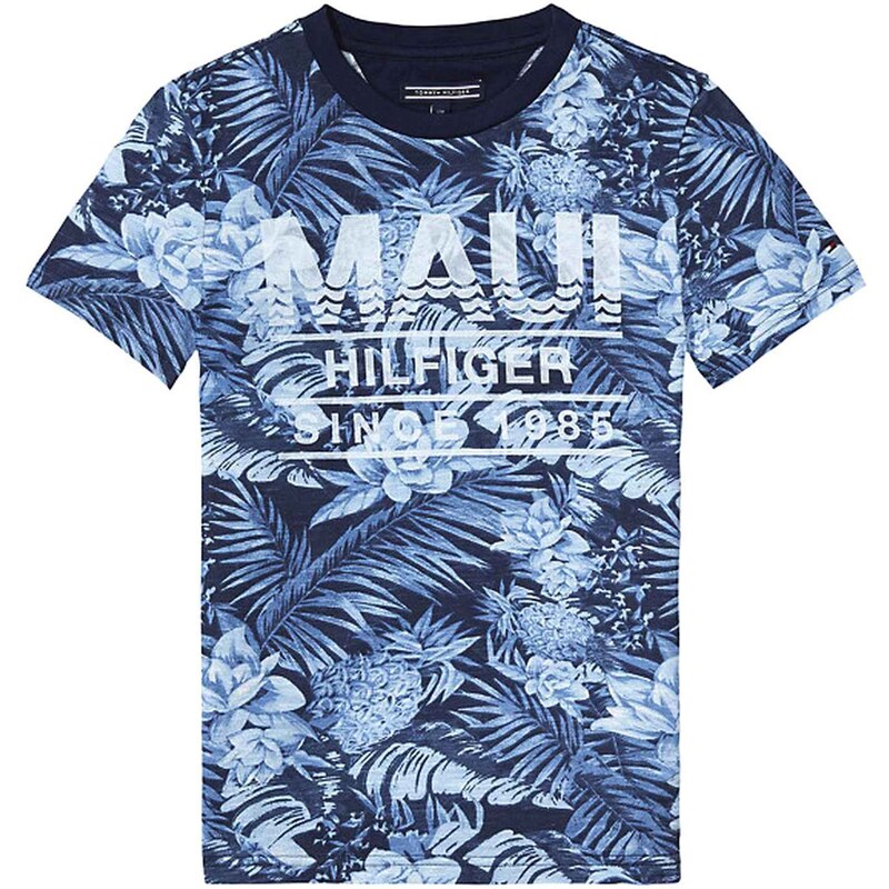 Tommy Hilfiger Printed - T-shirt - bleu