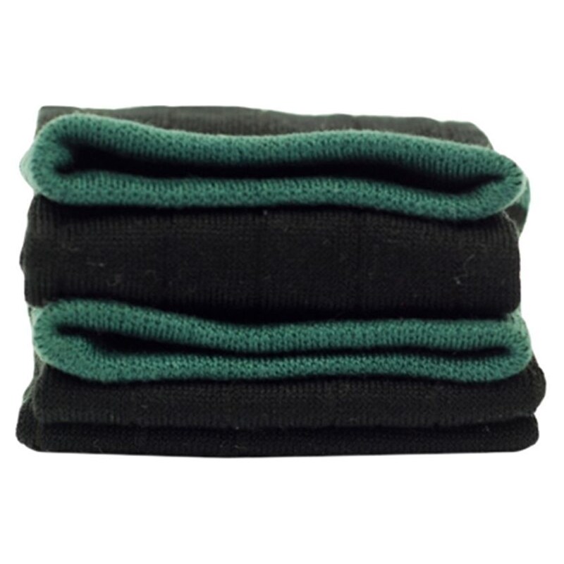Dagobear Chaussettes noires et vertes fil d'écosse - noir
