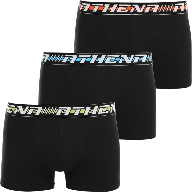 Athena Easy Sport - Lot de 3 boxers - noir