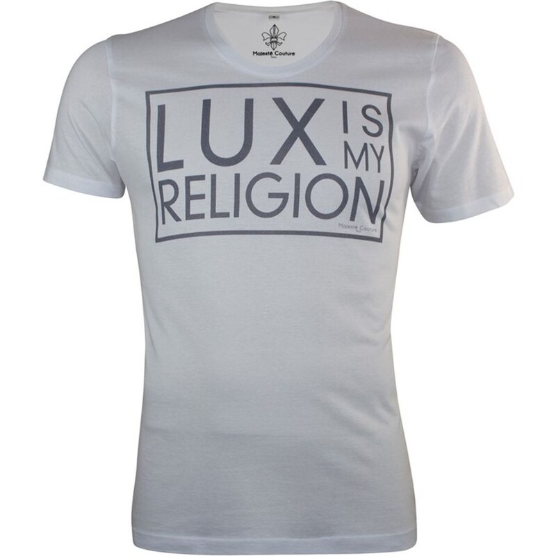 Tee Shirt Imprimé Lux is my Religion Majesté Couture Paris