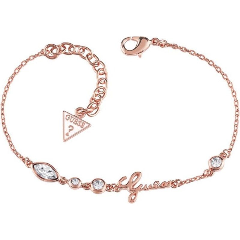 Bracelet en plaqué or rose orné de cristaux Swarovski® Shiny Guess Guess