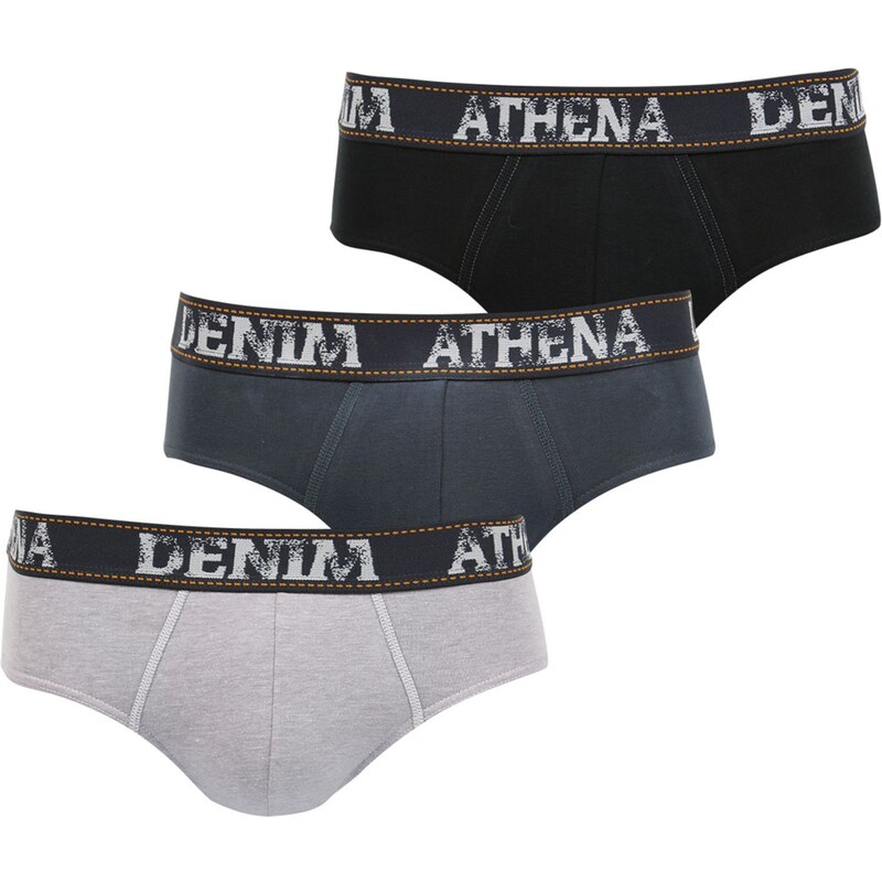 Lot de 3 slips Denim Athena