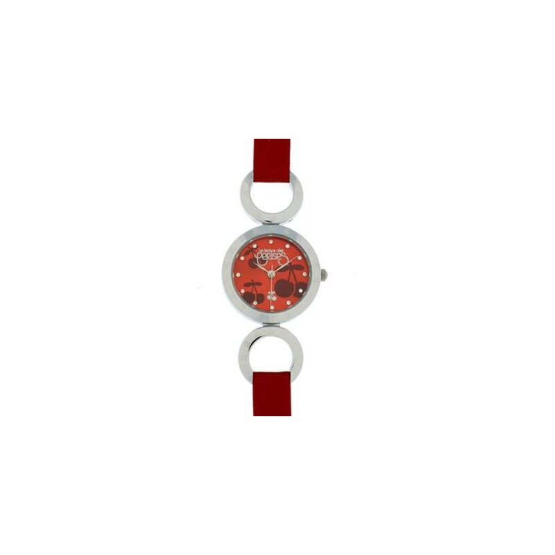 Le Temps des Cerises TC44 - Montre - bracelet en cuir rouge