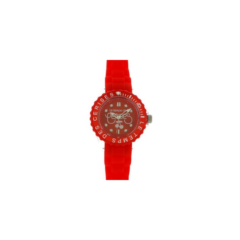 Le Temps des Cerises TC57 - Montre - bracelet en silicone rouge