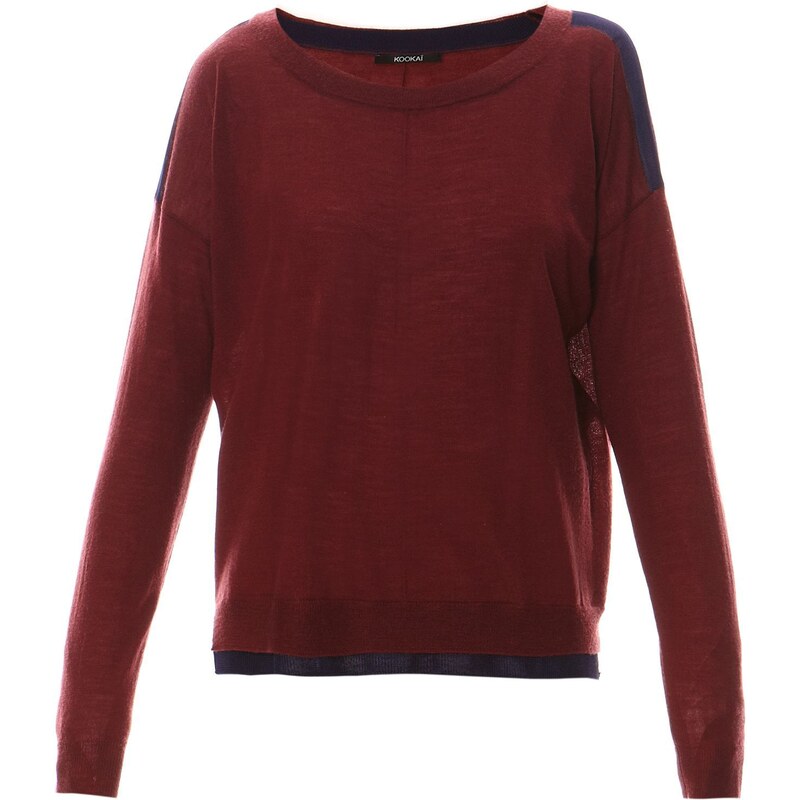 Kookai Pull manches longues - rouge/violet