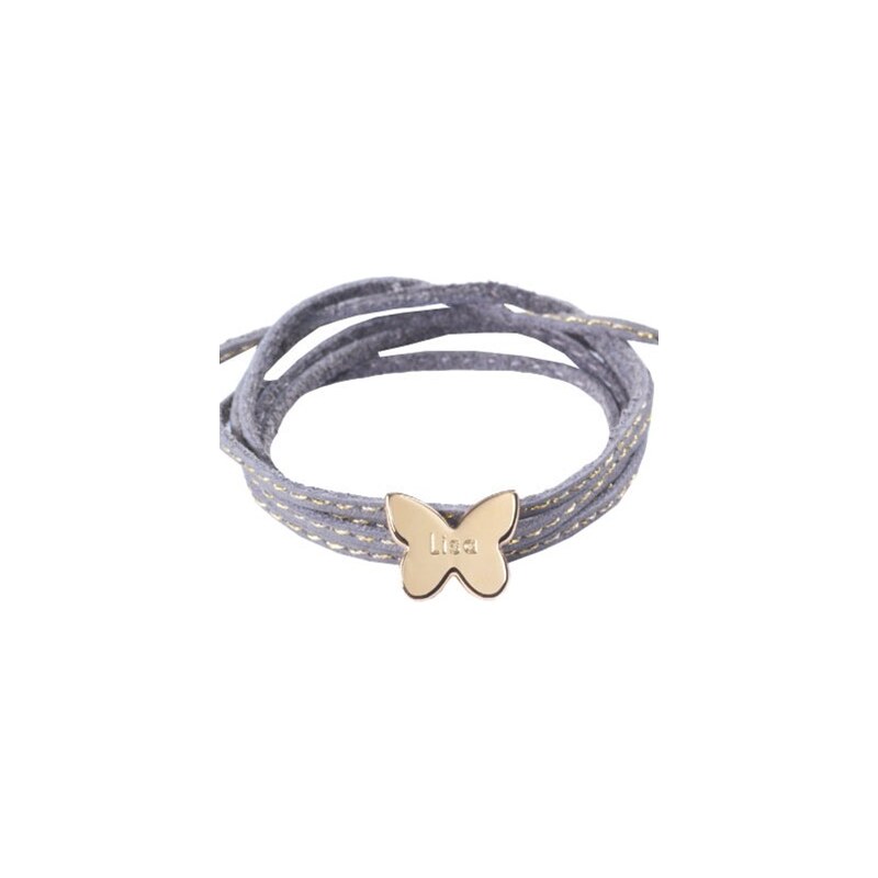 Bracelet papillon en plaqué or gris Petits Trésors