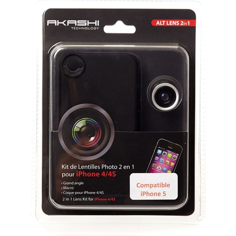 High Tech Kit de lentilles 2 en 1 pour iPhone 4/4S
