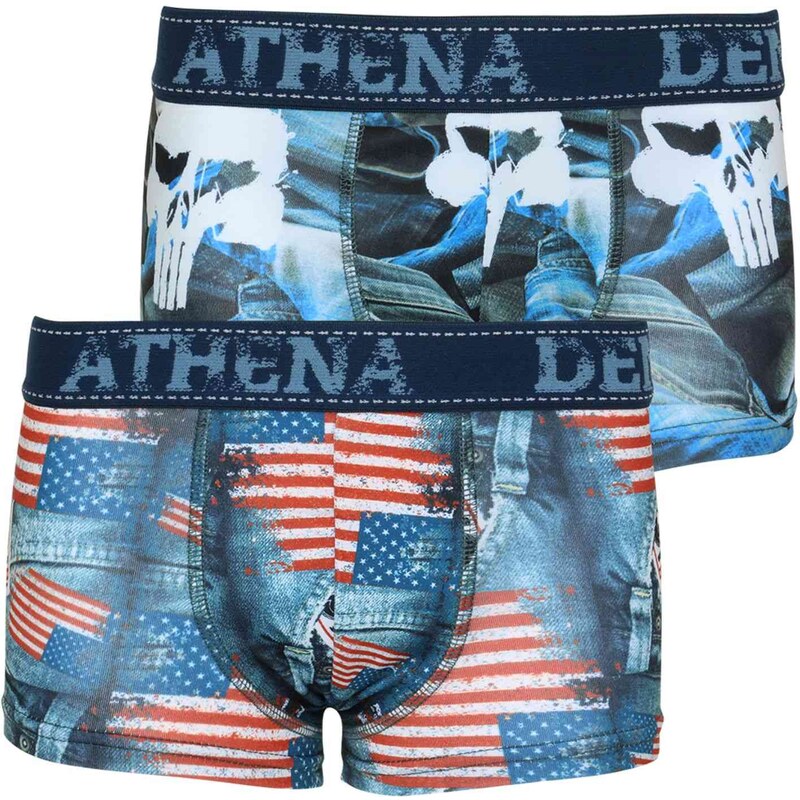 Athena Denim Micro - Lot de 2 boxers - imprimé