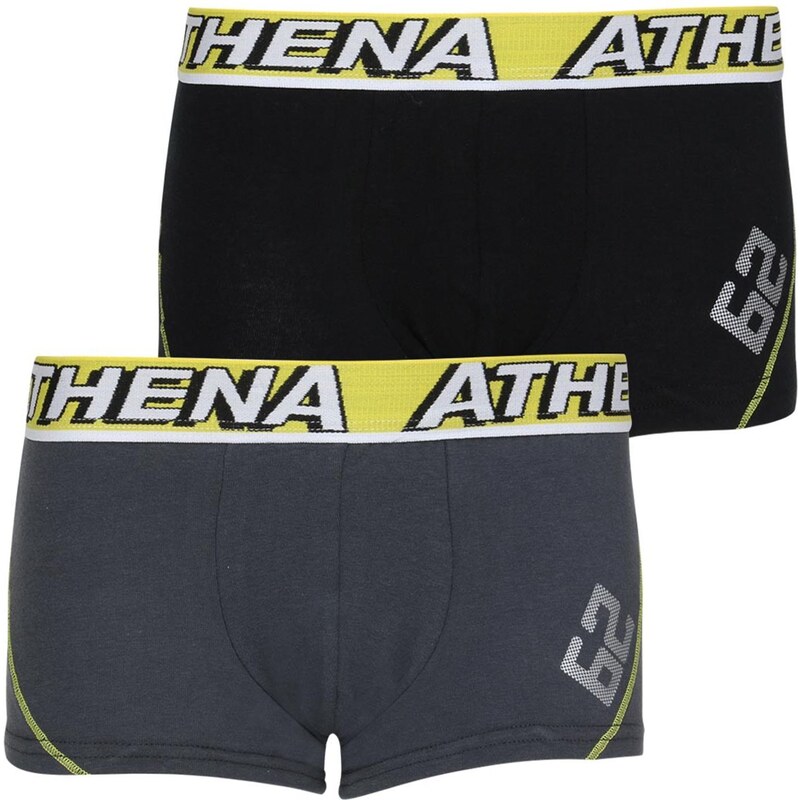 Athena Free Motion - Lot de 2 boxers - noir