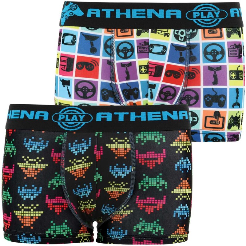 Athena Gaming - Lot de 2 boxers - imprimé