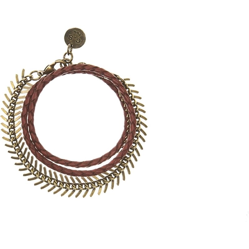 Bracelet en cuir bi Joséphine Triple Coralie de Seynes