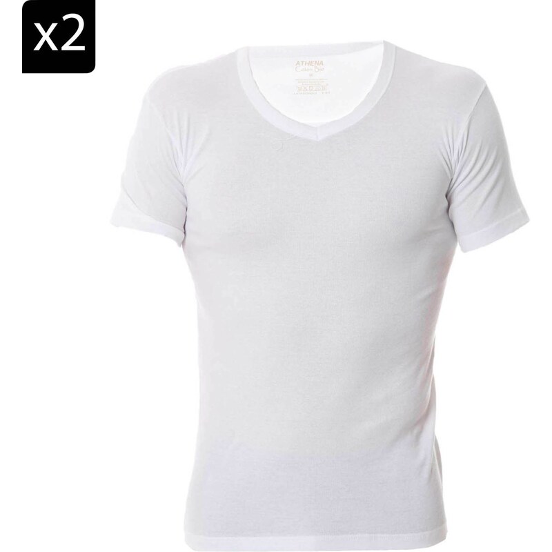 Athena Lot de 2 tee-shirts blancs