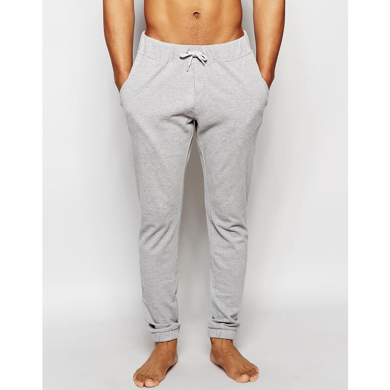 ASOS Loungewear - Pantalon de jogging en piqué - Gris chiné - Gris