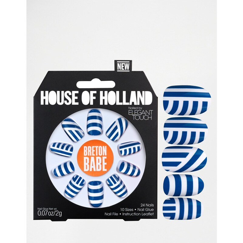 House Of Holland Nails By Elegant Touch - Faux-ongles - Breton Babe - Multi