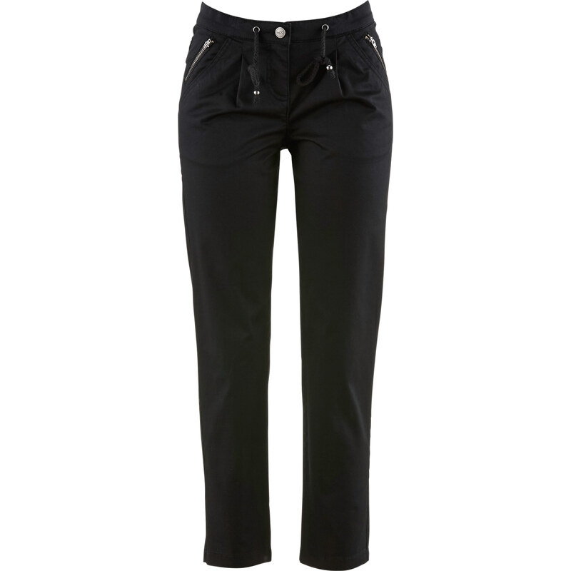 bpc bonprix collection Pantalon poches zippées 7/8 noir femme - bonprix