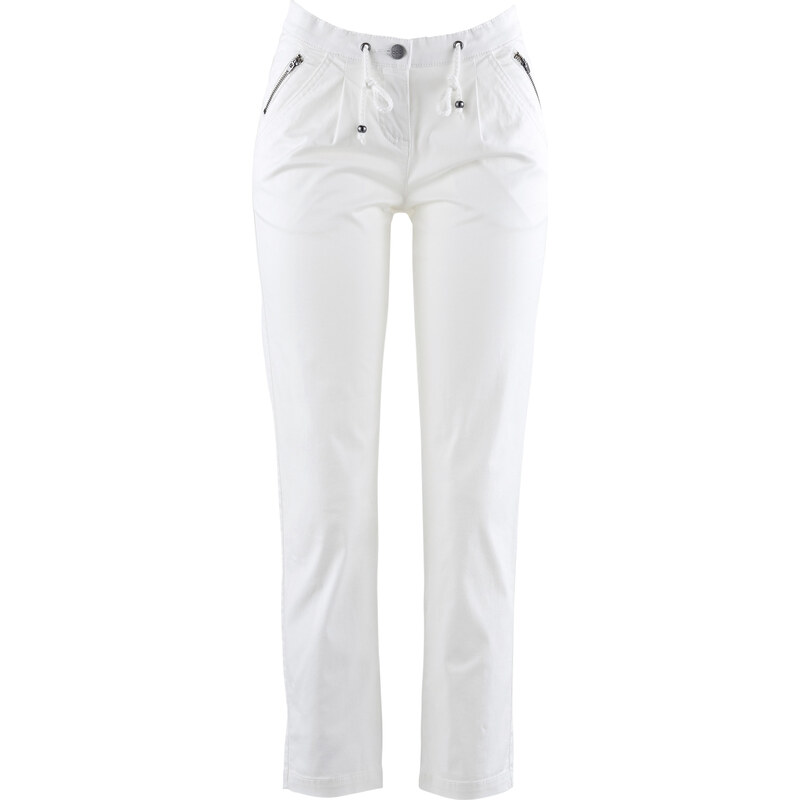 bpc bonprix collection Pantalon poches zippées 7/8 blanc femme - bonprix