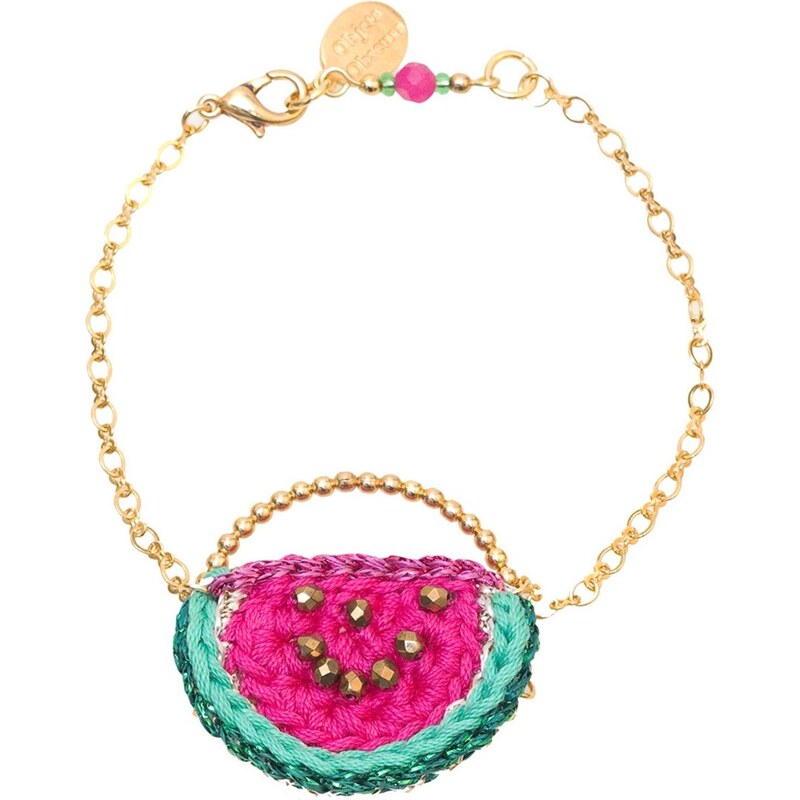 Objets Obscurs Bijoux Carmen - Bracelet chaîne - rose