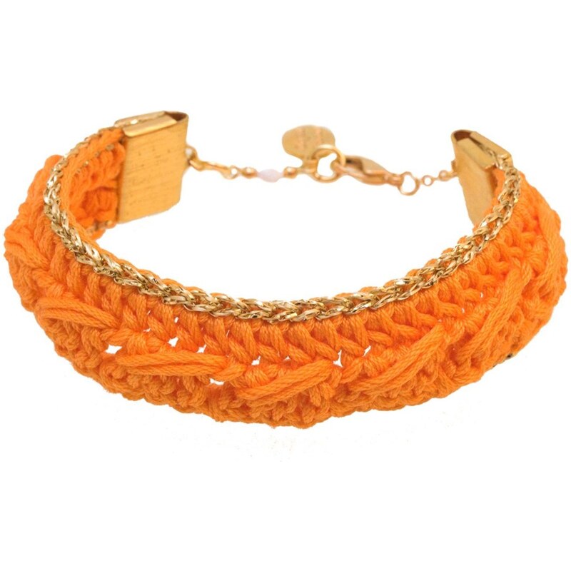 Objets Obscurs Bijoux Ksena - Bracelet manchette - mandarine