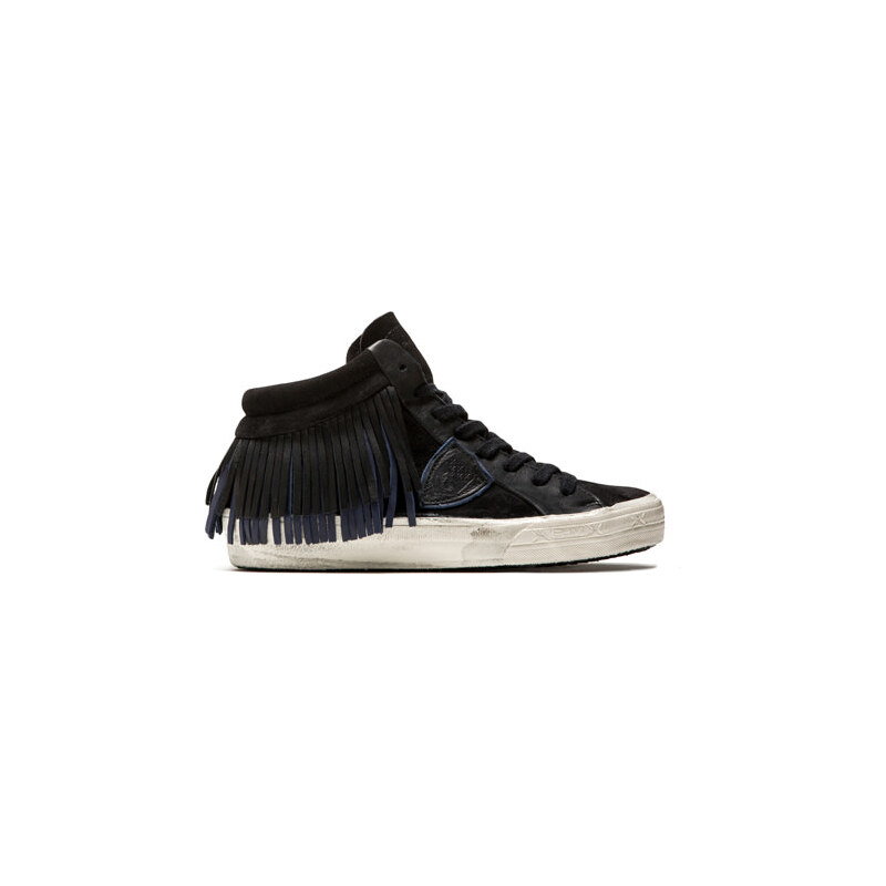 PHILIPPE MODEL middle fringe high-top sneakers color black