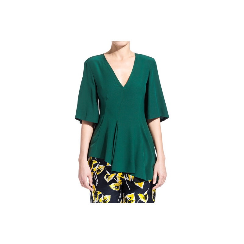 MARNI flared blouse color green