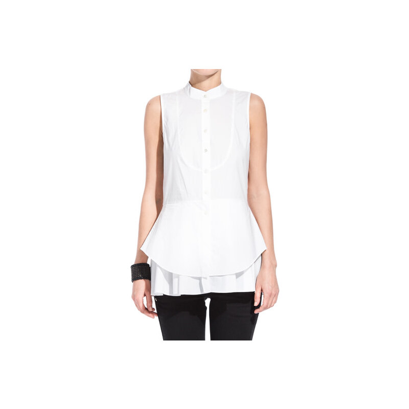 10 CROSBY DEREK LAM white long blouse