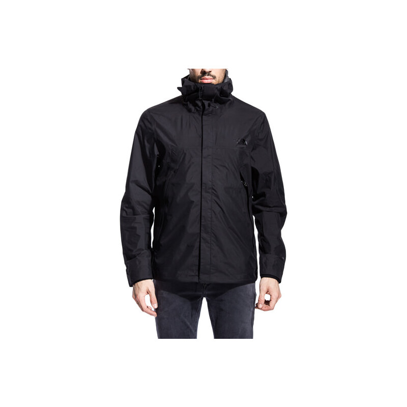 the north face x slam jam mountain hooded jacket color black